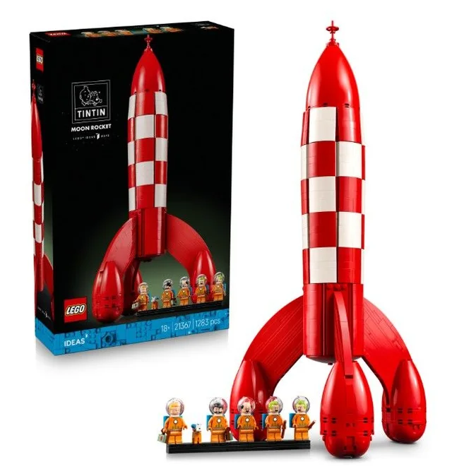 LEGO 21367 Ideas Die Mondrakete von Tim und Struppi