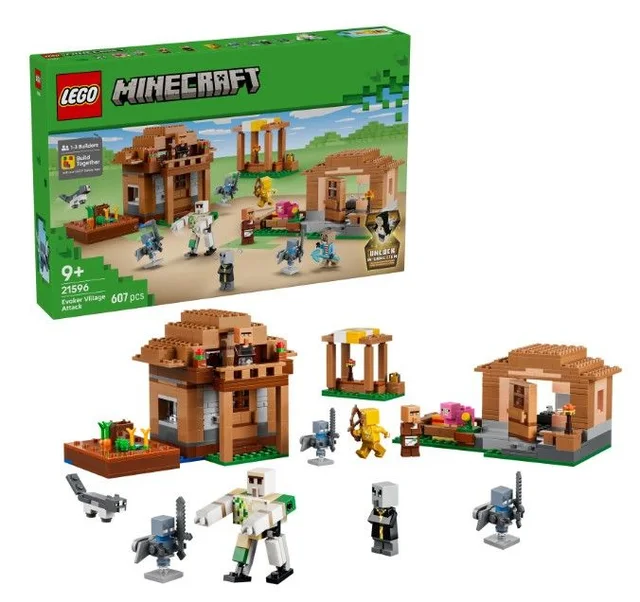 LEGO 21596 Minecraft Angriff des Magiers auf das Dorf