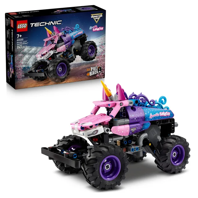 LEGO 42220 Technic Monster Jam Sparkle Smash mit Rückziehmotor