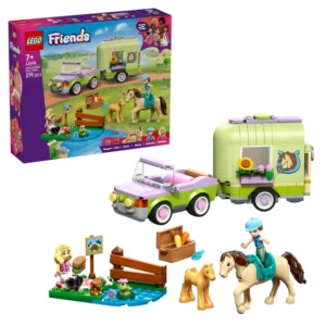 LEGO 42695 Friends Pferd und Fohlen mit Pferdeanhänger