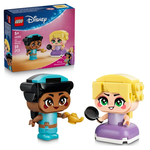 LEGO 43303 Disney Die Mini-Prinzessinnen Jasmin und Rapunzel