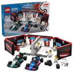 LEGO 60444 City F1 Garage mit Mercedes-AMG & Alpine Rennautos