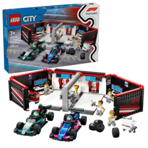 LEGO 60444 City F1 Garage mit Mercedes-AMG & Alpine Rennautos