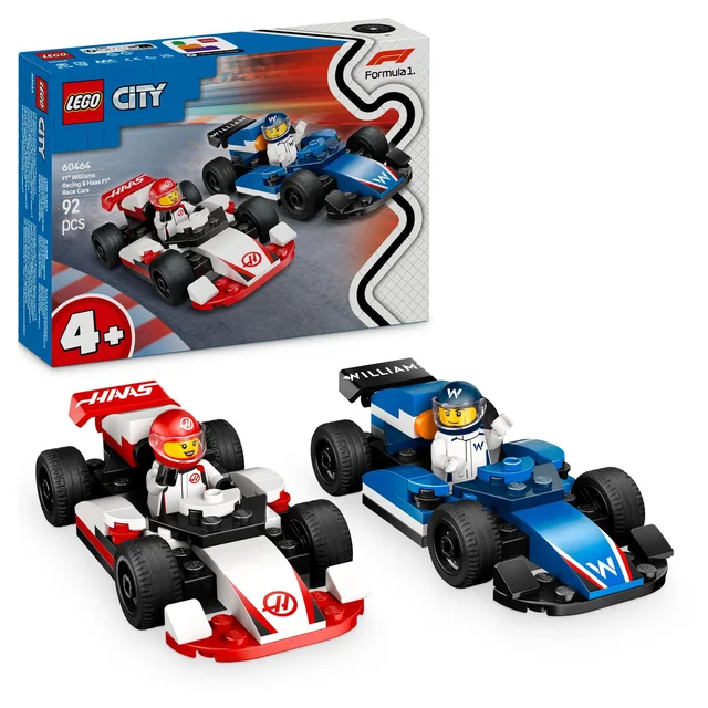 LEGO 60464 City F1 Williams Racing und Haas F1 Rennautos