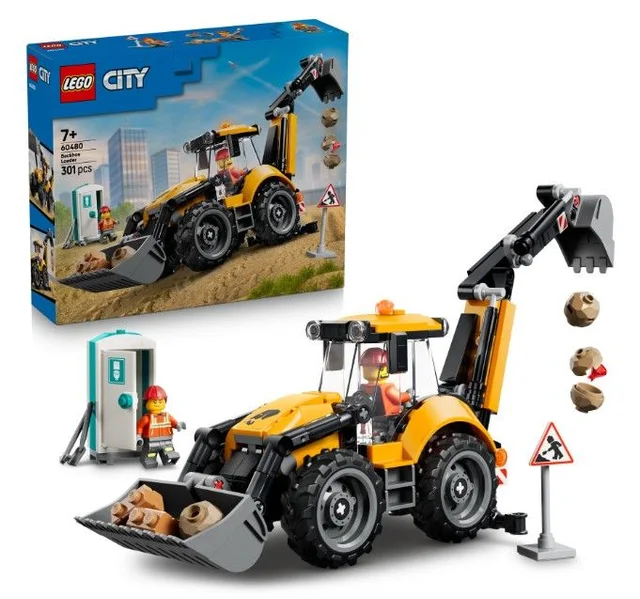 LEGO 60480 City Gelber Baggerlader