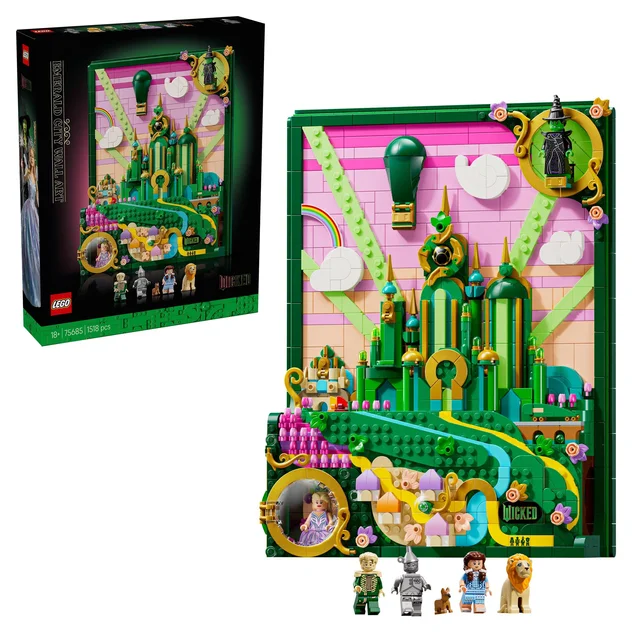 LEGO 75685 Wicked Emerald City Wandkunst