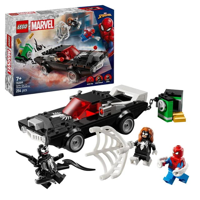 LEGO 76309 Marvel Super Heroes Spider Man vs. Venom Muscle Car