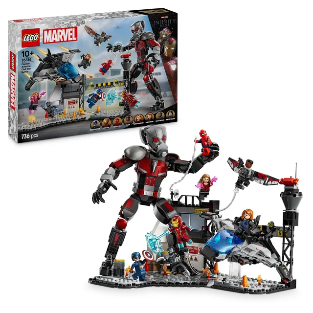 LEGO 76314 Marvel Super Heroes Captain America Civil War Actionduell