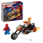 LEGO 76335 Marvel Super Heroes Spider-Man vs. Ghost Rider auf seinem Motorrad
