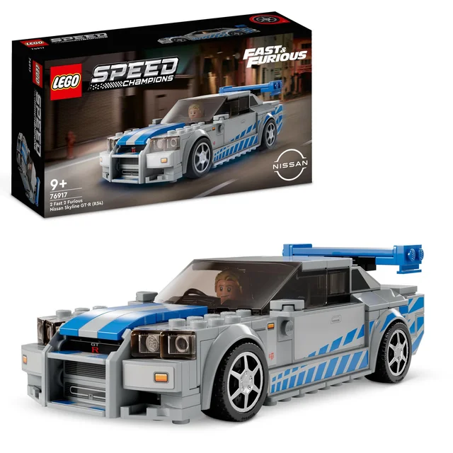 LEGO 76917 Speed Champions 2 Fast 2 Furious – Nissan Skyline GT-R (R34)