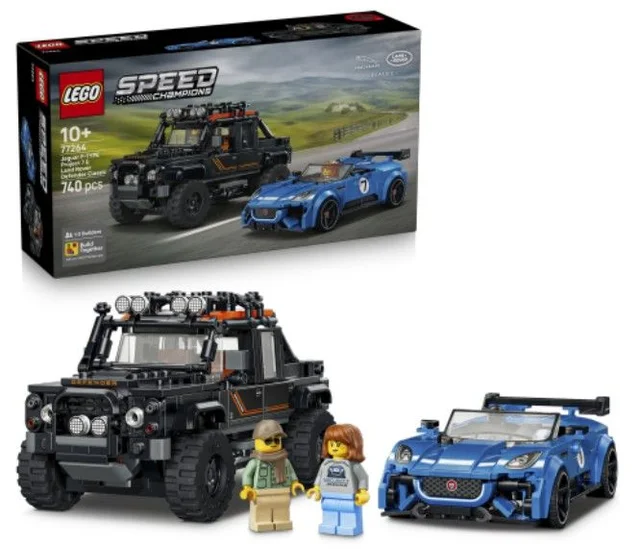 LEGO 77264 Speed Champions Jaguar Project 7 & Land Rover Defender