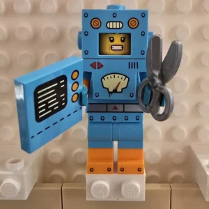 LEGO col403 Kartonroboter Minifigur