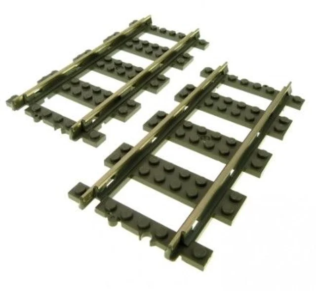 LEGO Eisenbahnschiene 9Volt Kurve und Gerade