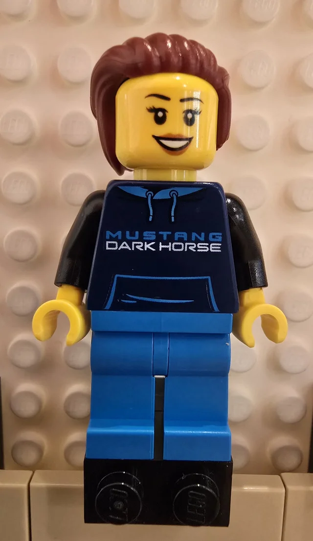 LEGO sc114 Ford Mustang Dark Horse Fahrerin Minifigur