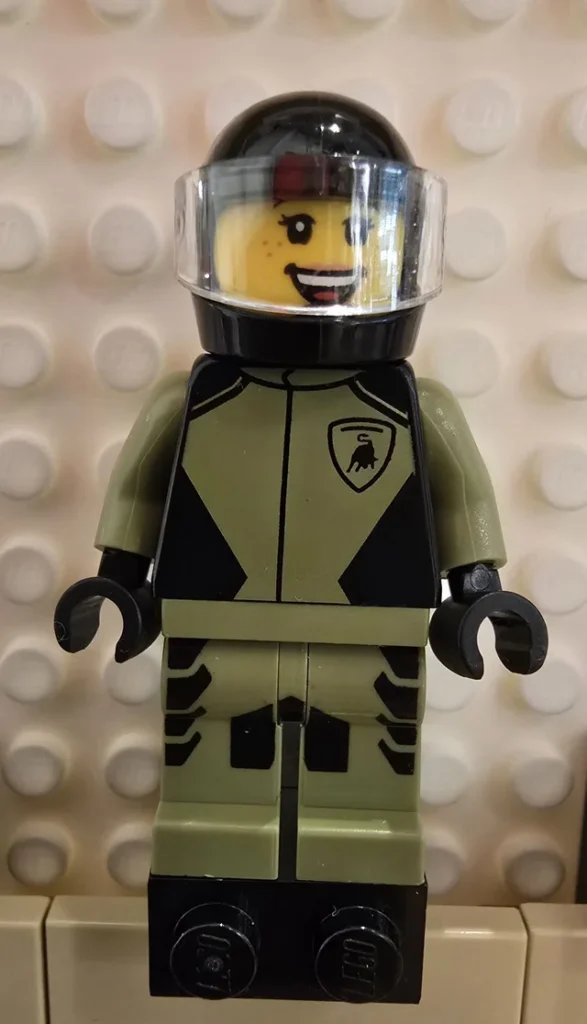 LEGO sc115 Lamborghini Lambo V12 Vision Gran Turismo Fahrerin Minifigur
