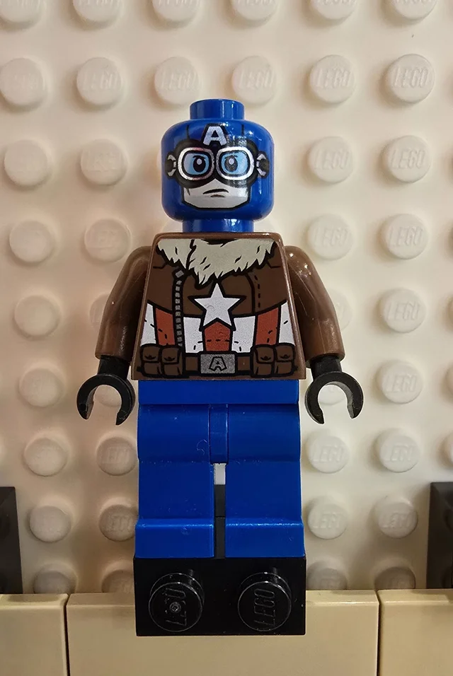 LEGO sh0374 Pilot Captain America Minifigur
