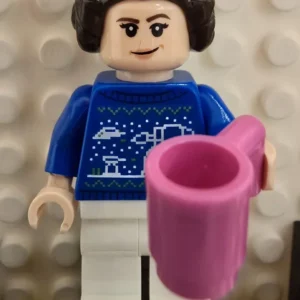 LEGO sw1381 Prinzessin Leia mit Weihnachtspullover Minifigur